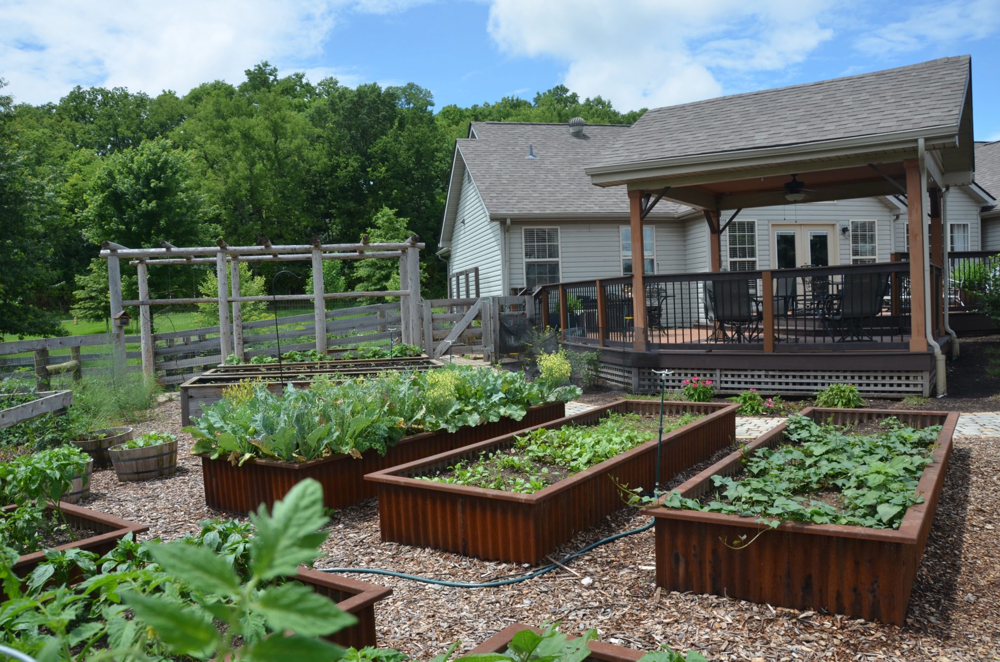 The Raised Beds Provide Ample Room For A Kitchen Garden Complete With Fruits Vegetables And Herbs. 2048x1356 